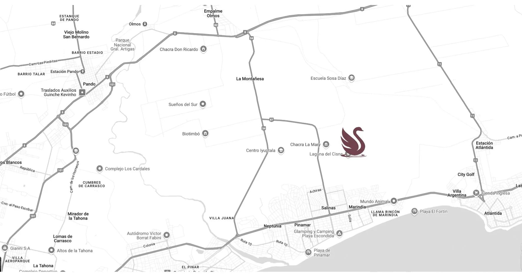 Ubicación de Laguna del Cisne